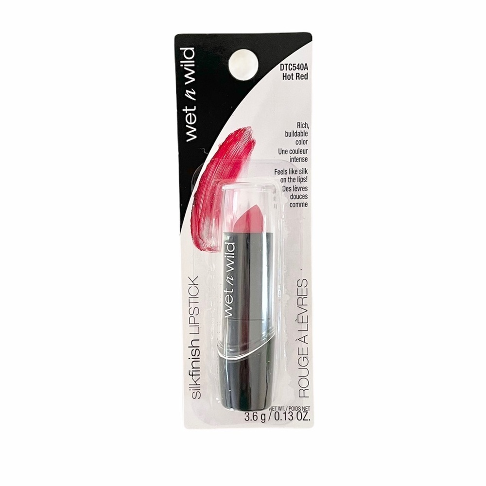 Wet n Wild Silkfinish Red Hot Lipstick, Regular size